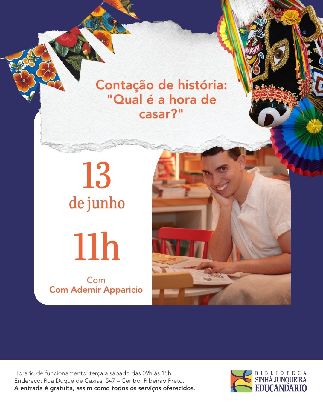 Contação de História: "Qual é a hora de casar ?"