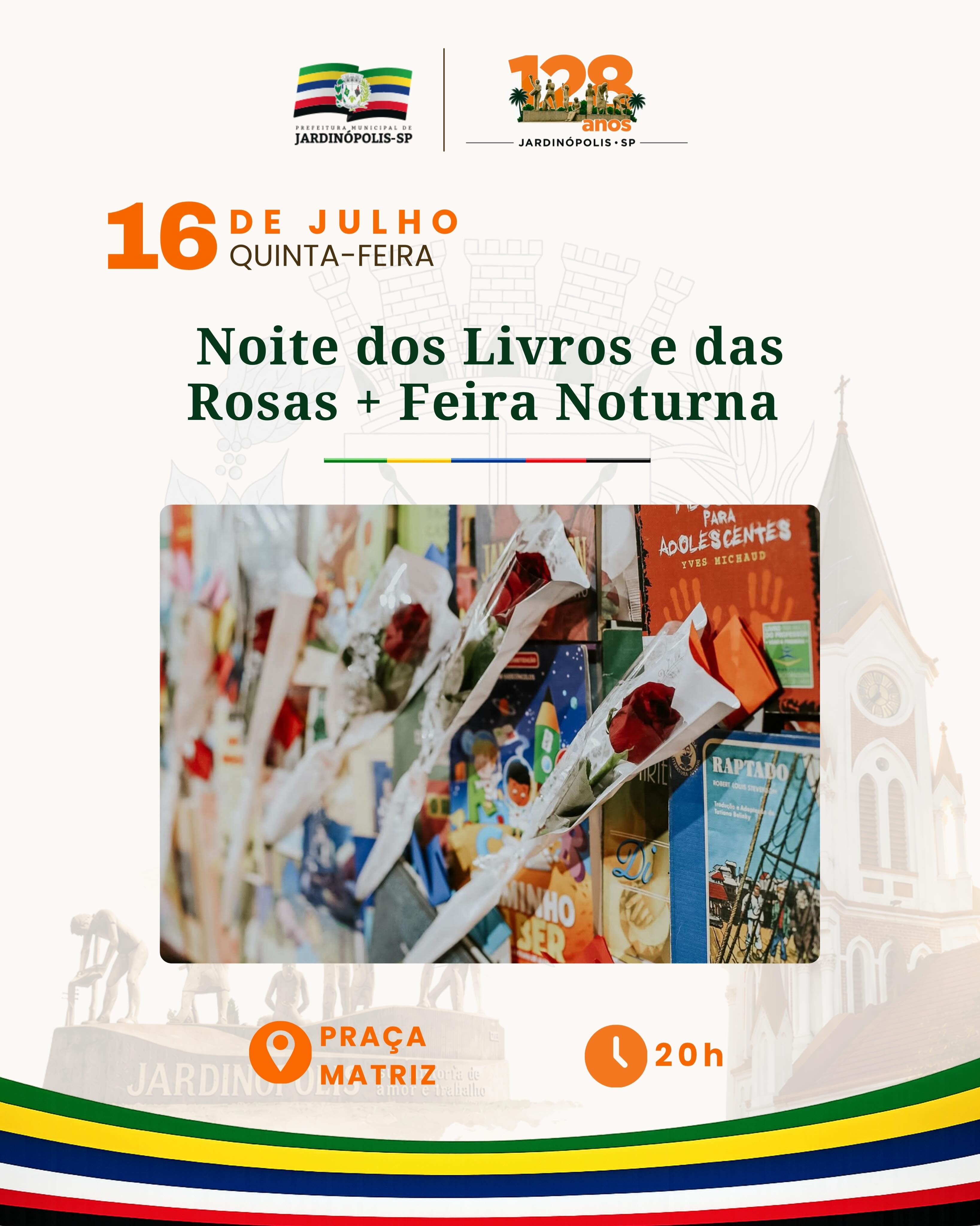 Noite dos Livros e das Rosas + Feira Noturna