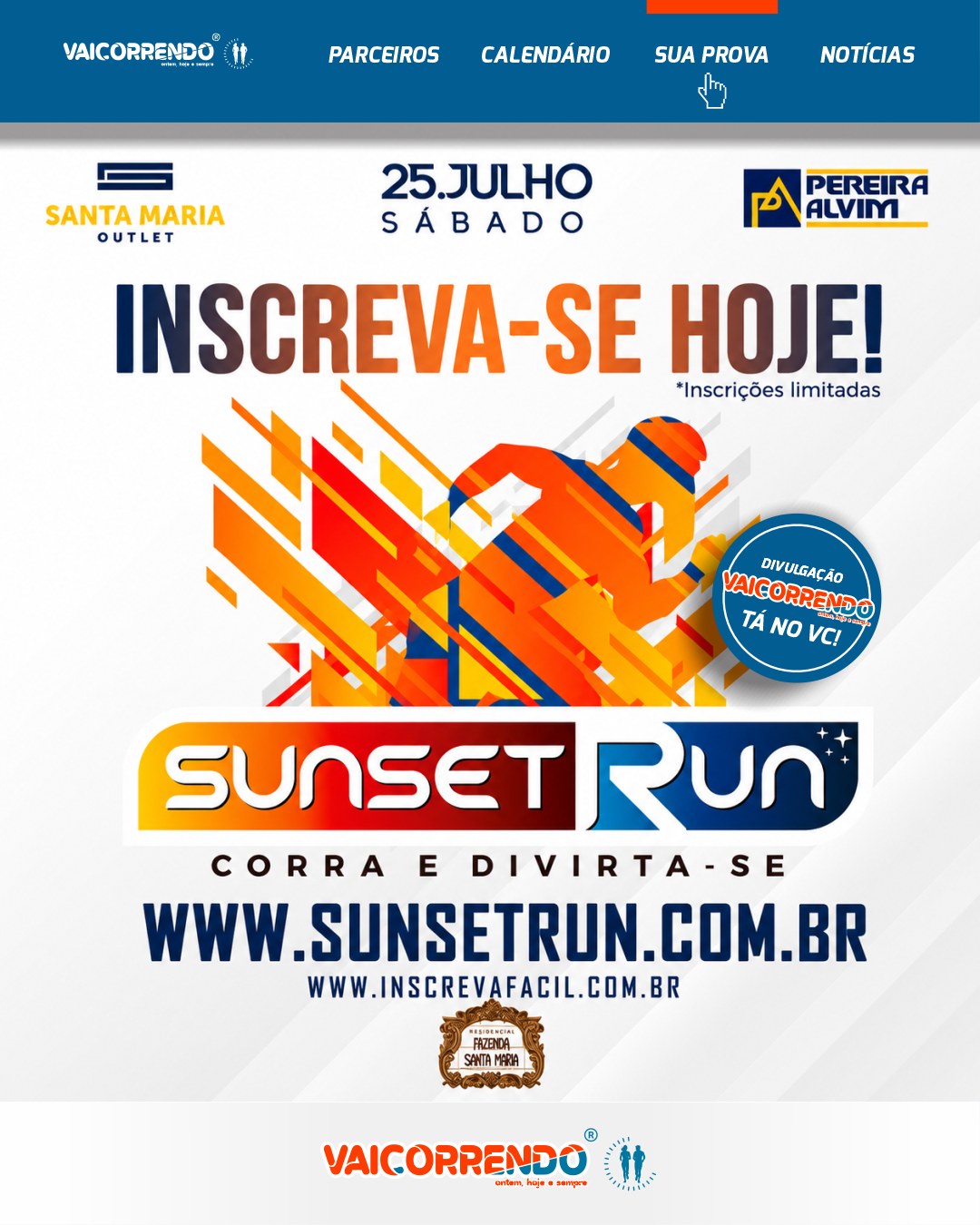 SUNSET RUN - CRAVINHOS