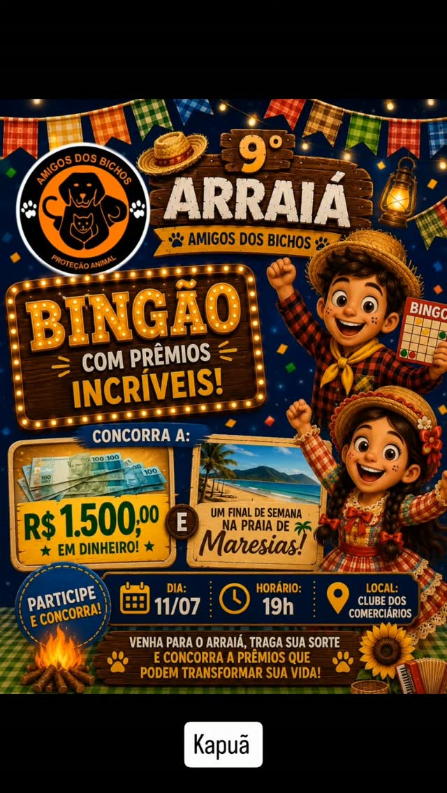 Arraiá: Amigos dos Bichos